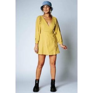 Clad & Cloth • Eve Mustard Mini Dress